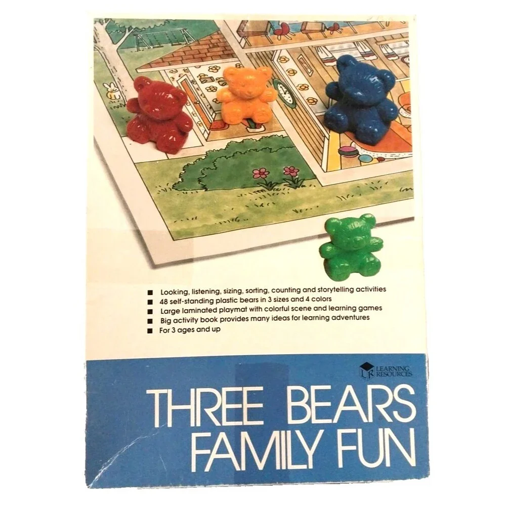 VTG Learning Resources Three Bear Family Fun, Counting Town Game School Complete